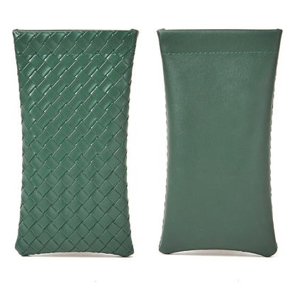 Solid Color Squeeze Top Eyeglass Pouch