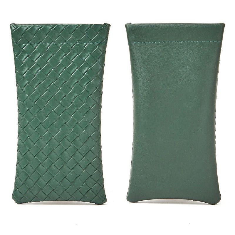 Solid Color Squeeze Top Eyeglass Pouch