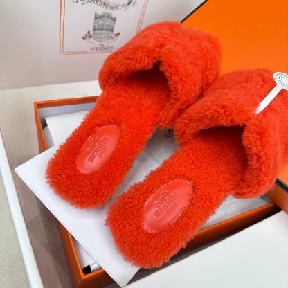 HM Oran Sandal Red Wool 598197