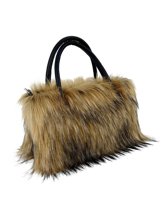 Fluffy Faux Fur Large Capacity Tote Handbag