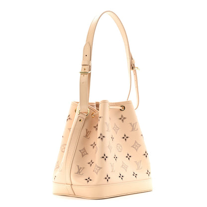 Calfskin Monogram Cutout Petit Noe Neutral