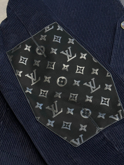 LV Corduroy V-neck Jacket 492789