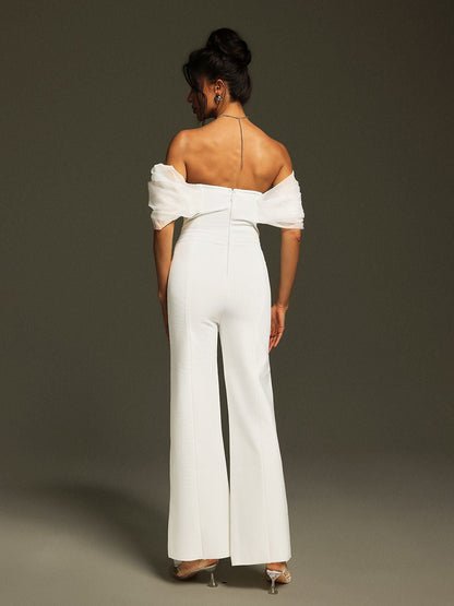 Emelia Off Shoulder Bandage Jumpsuit