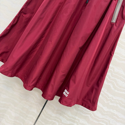 Miu 26s Skirt Red Polyamide 346209