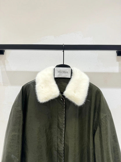 MAX MARA 25S SHEEPSKIN AND MINK FUR COAT 153
