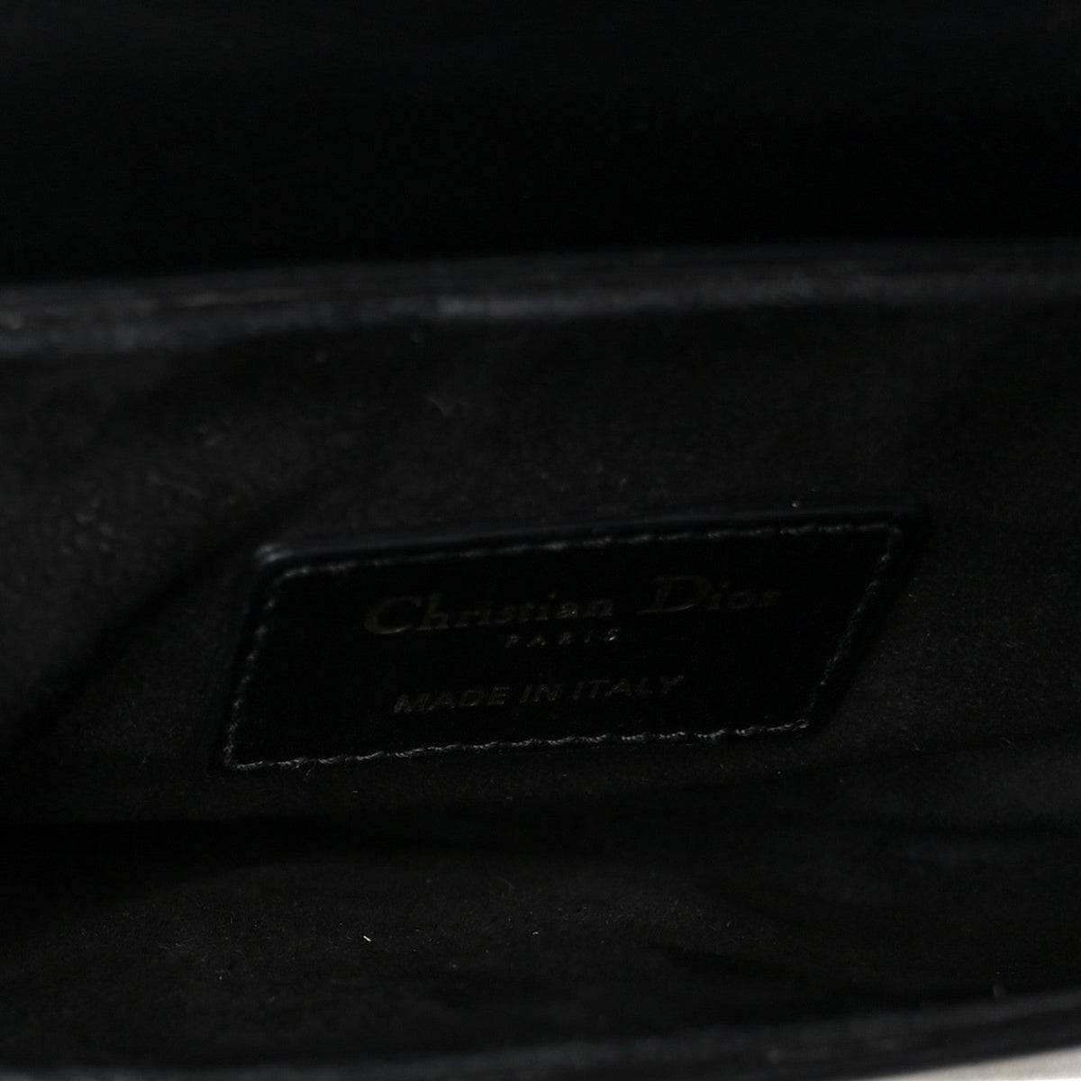 Supple Calfskin Mini Saddle Bag Black