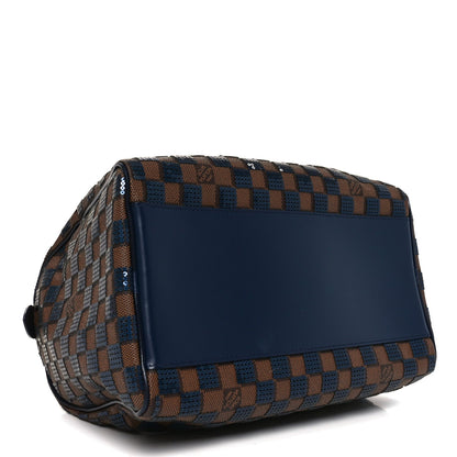 Damier Paillettes Speedy 30 Blue