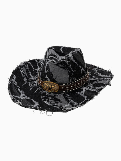Malia Distressed Denim Bucket Hat