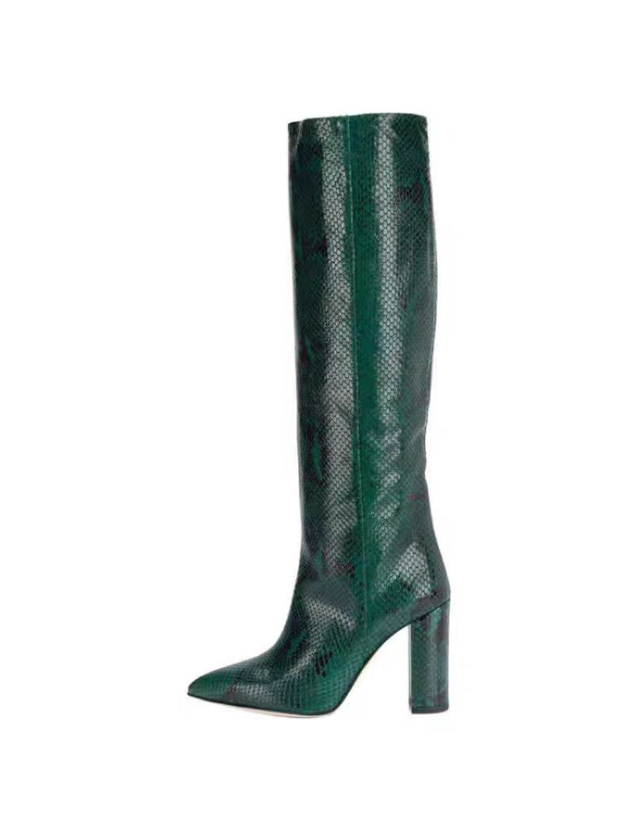 Arabella Chunky Heeled High Boots