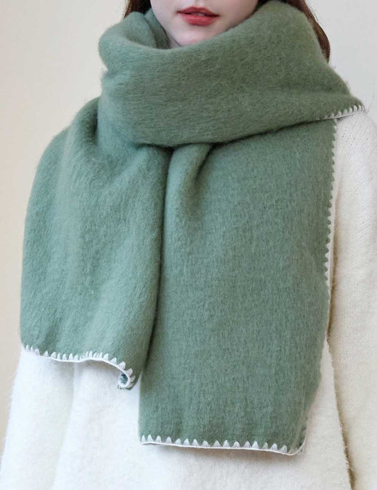 Soft Solid Color Thick Warm Scarf