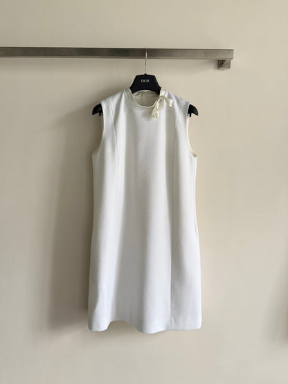 CD 26s Sleeveless Dress White Cotton 352897