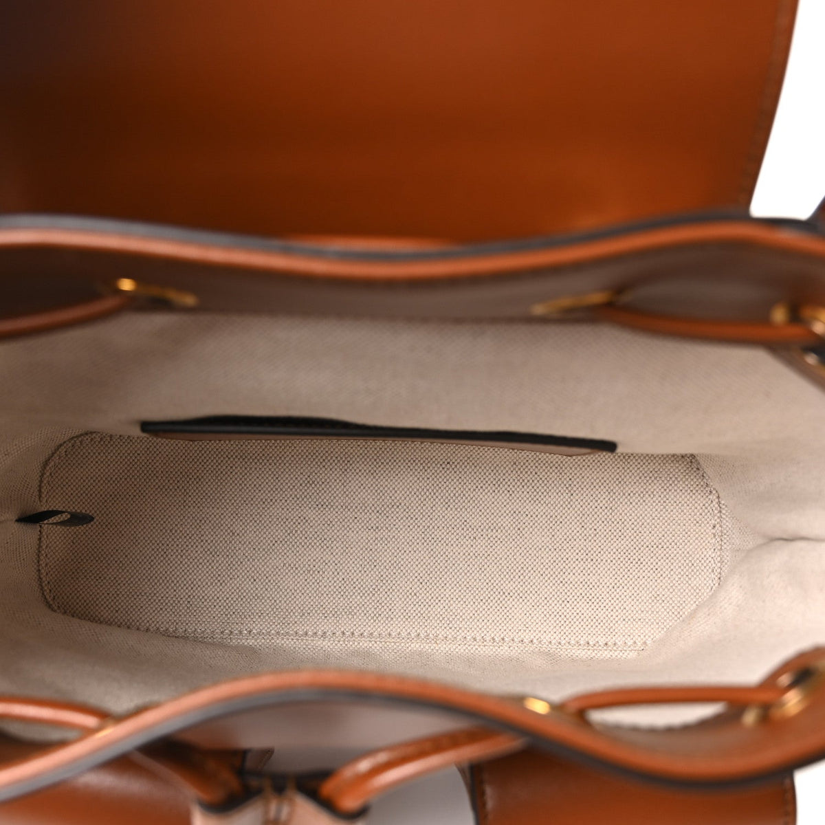 Calfskin Bamboo Backpack Brown