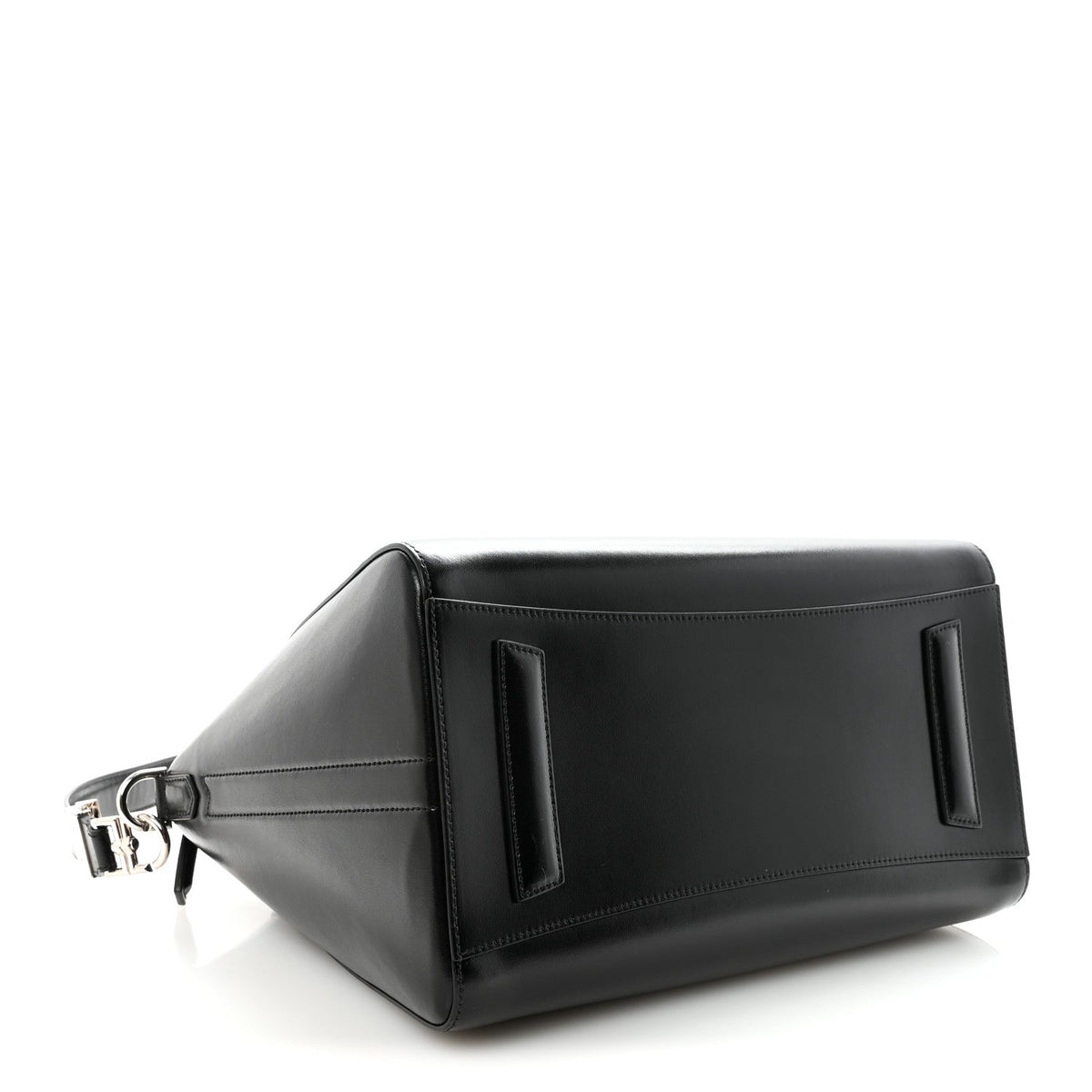Shiny Lord Calfskin Medium Antigona Black