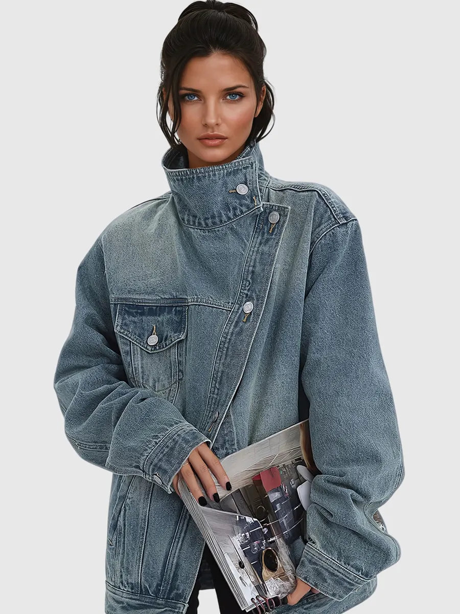 Bethany Deconstruct Asymmetric Denim Jacket