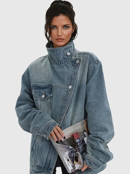 Bethany Deconstruct Asymmetric Denim Jacket