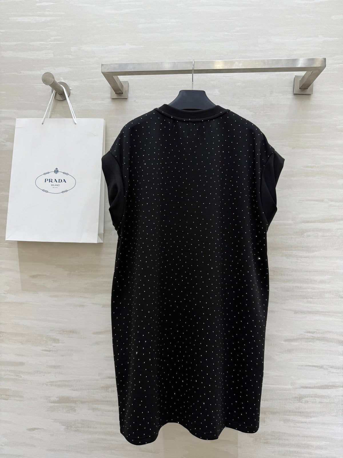 Prada 25 Diamond Dress Black Cotton
