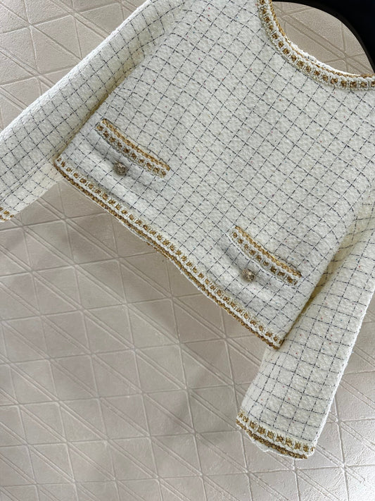 CHANEL BUTTON-BACK DRESS TOP STYLE 286
