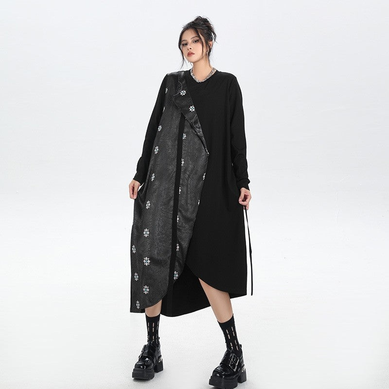Heavy Duty Embroidered Patchwork Dress
