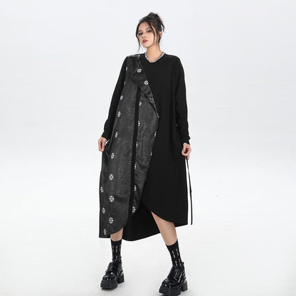 Heavy Duty Embroidered Patchwork Dress