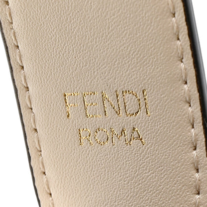 Vitello Liberty F is Fendi Bi-Color FF 1974 Embossed Mini Mon Tresor Bucket Bag Camelia Mandorlo