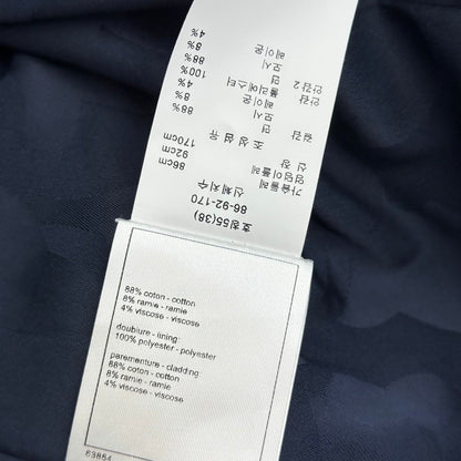 CC Jacket Short-sleeved Navy Blue Cotton 350255