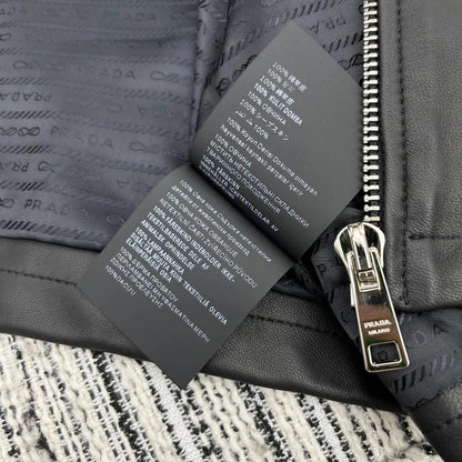 PRADA 25S SHEARLING HOODED JACKET 336