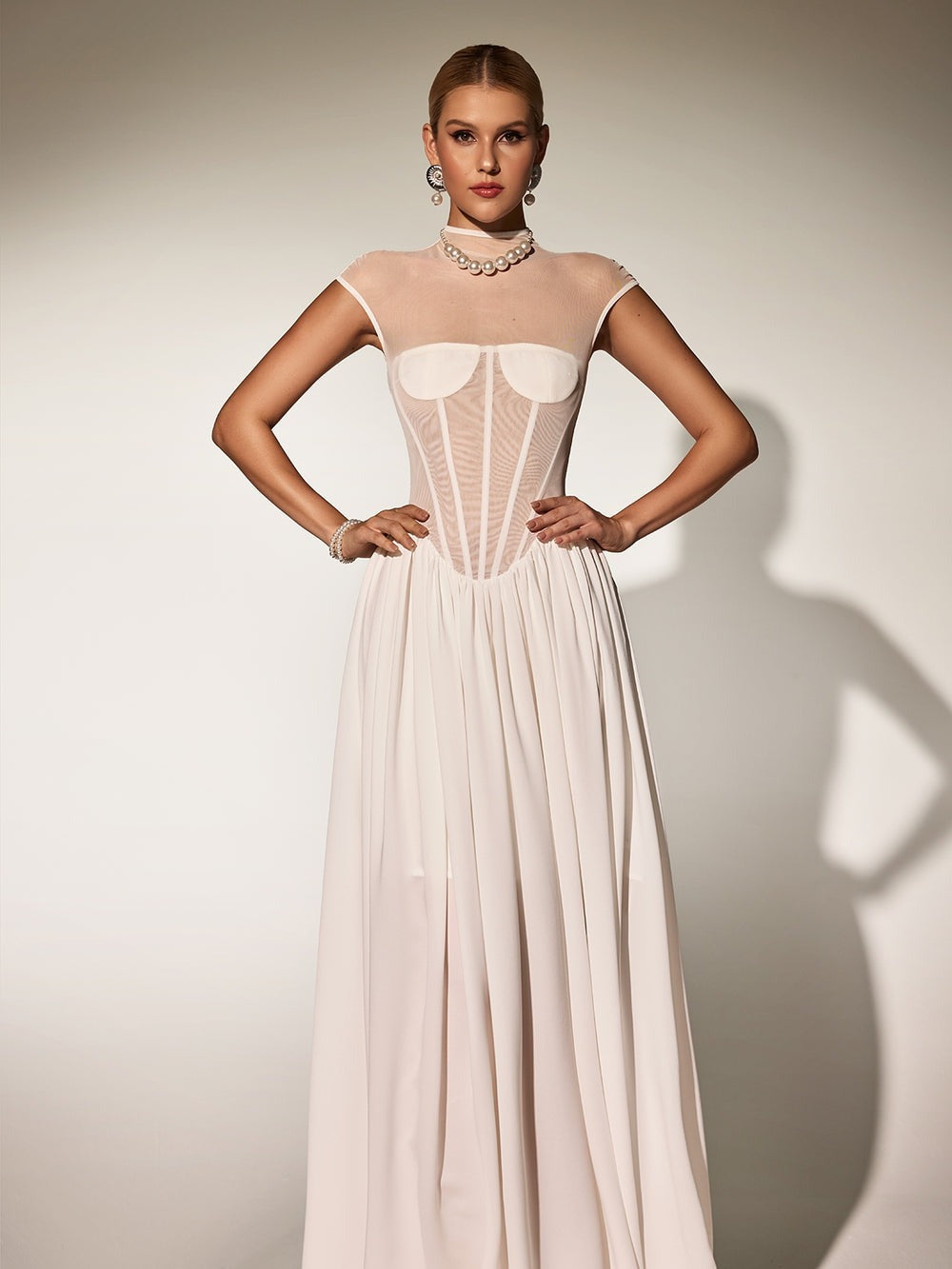 Karam Sleeveless Corset Maxi Dress