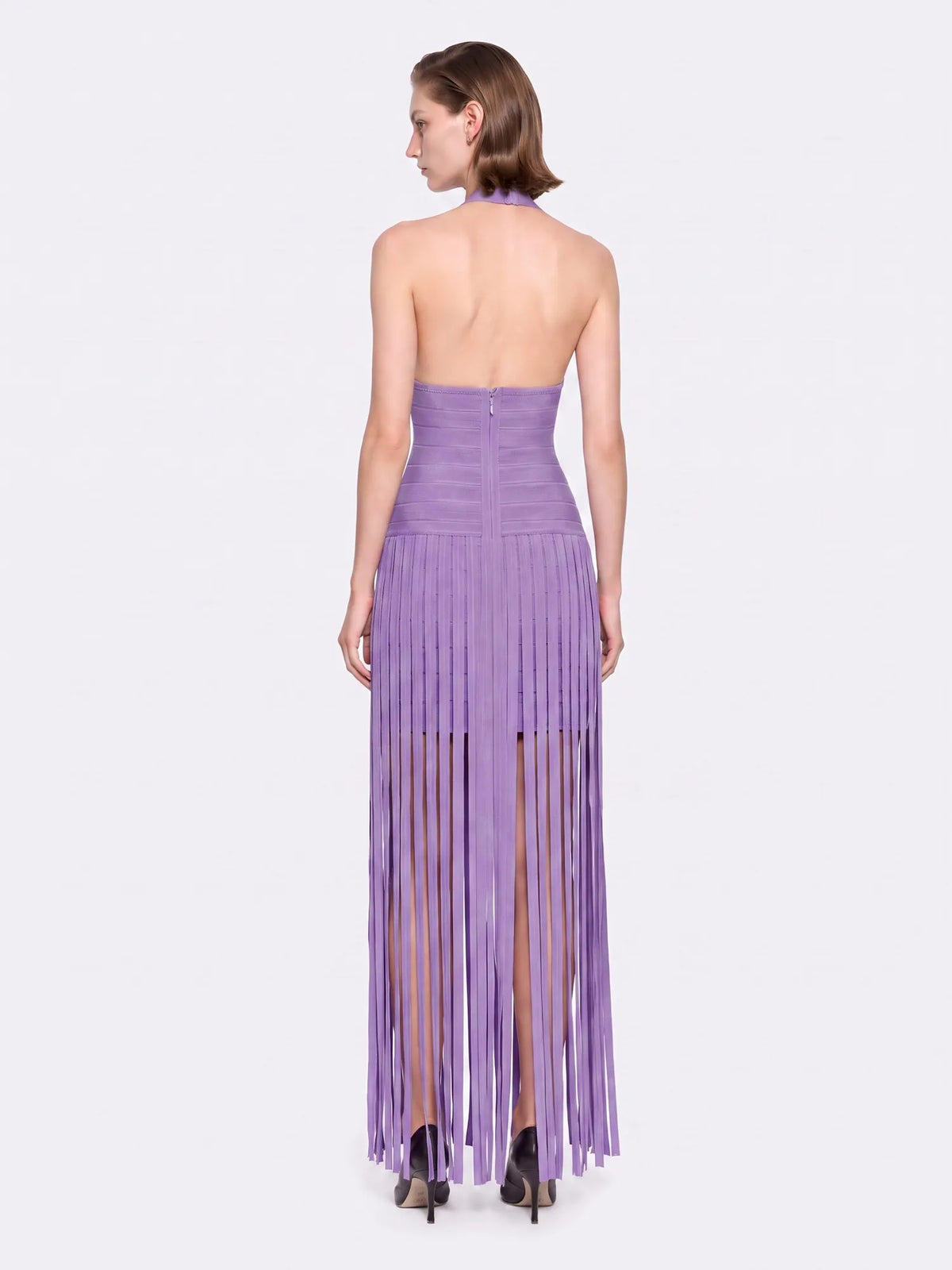 Dahlia Woven Fringe Maxi Dress