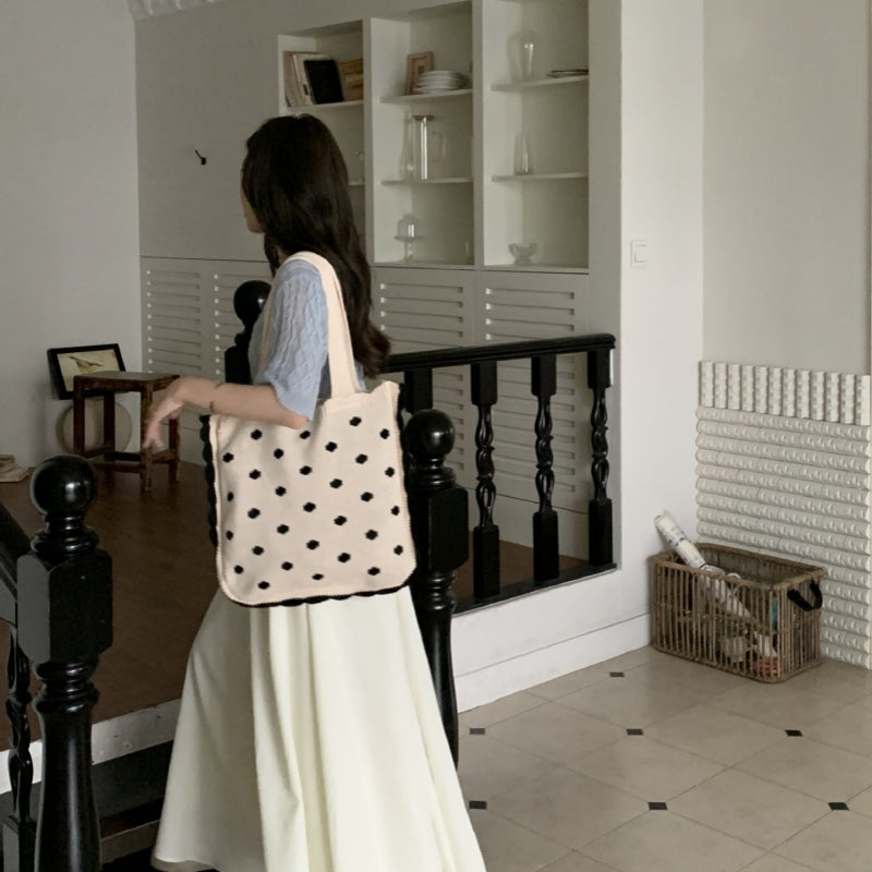 Crochet Tote Bag Simple Fashion Wool Bag