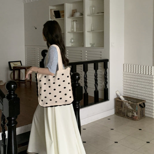 Crochet Tote Bag Simple Fashion Wool Bag