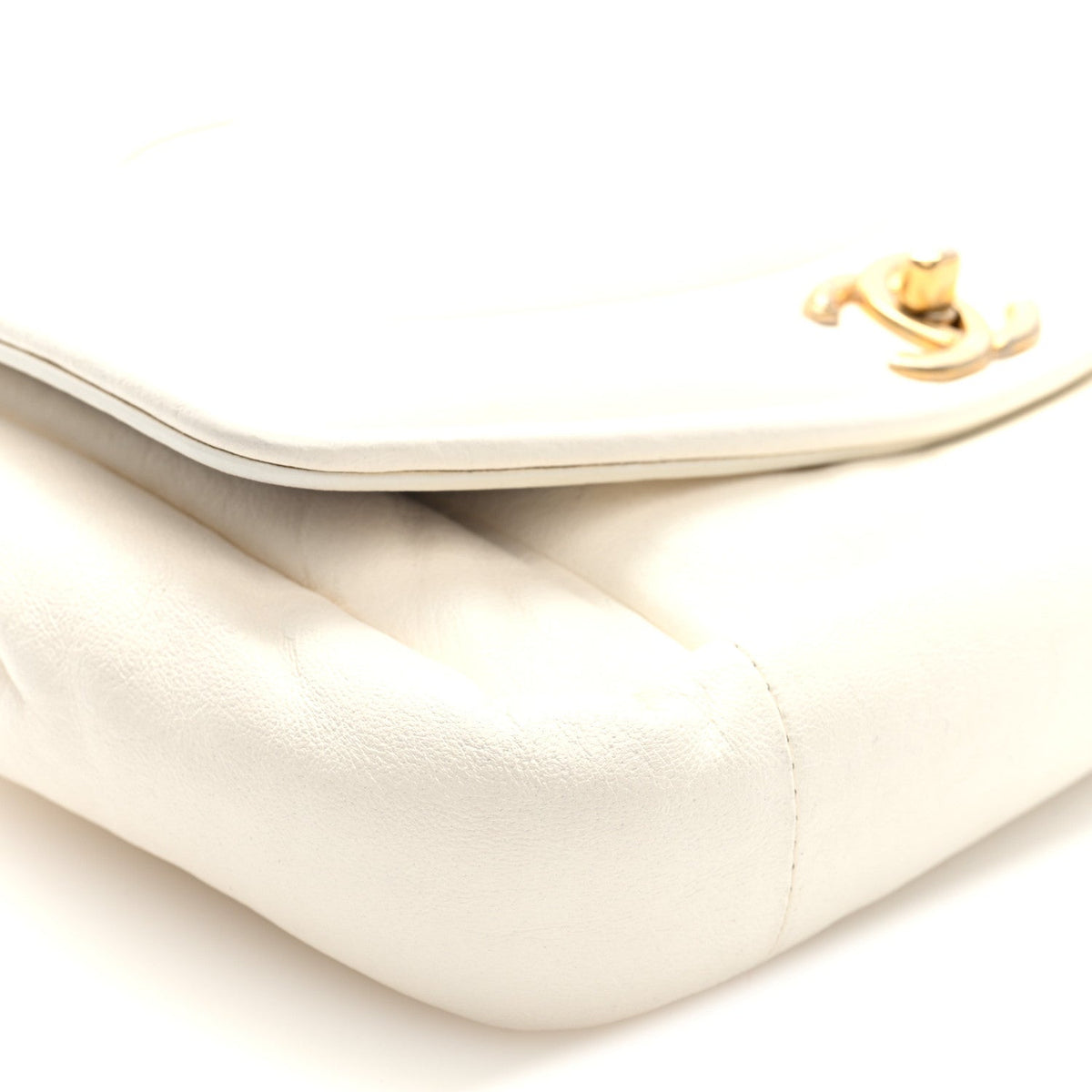Lambskin Small Simply Flap White