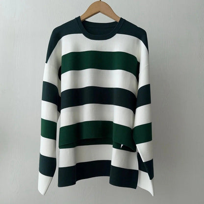 MAX MARA 25S LONG-SLEEVE STRIPED SWEATER 128