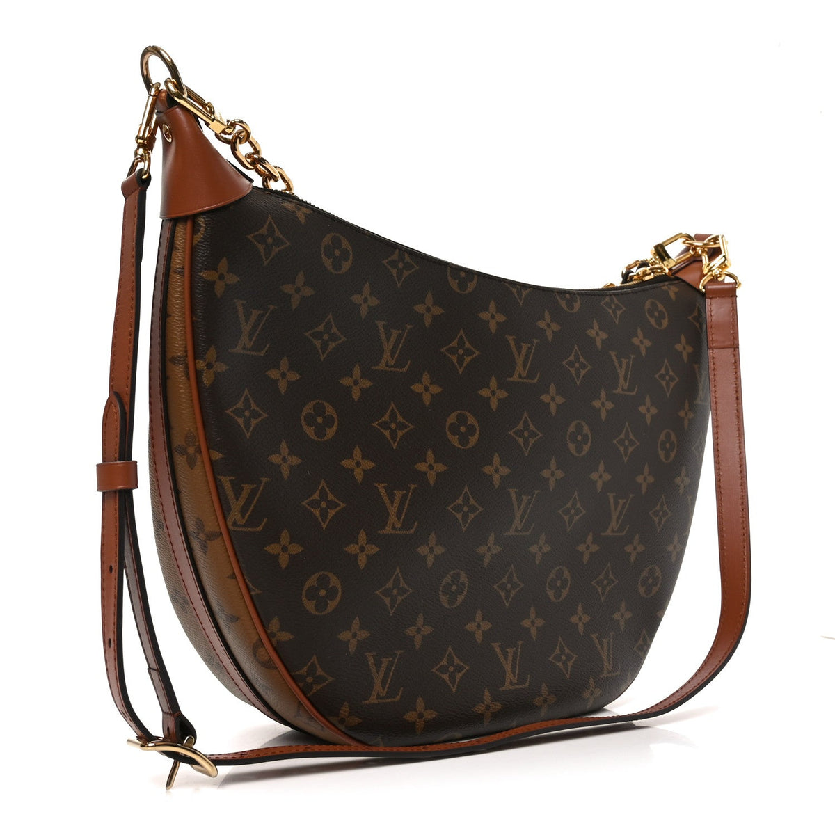 Reverse Monogram Loop Hobo