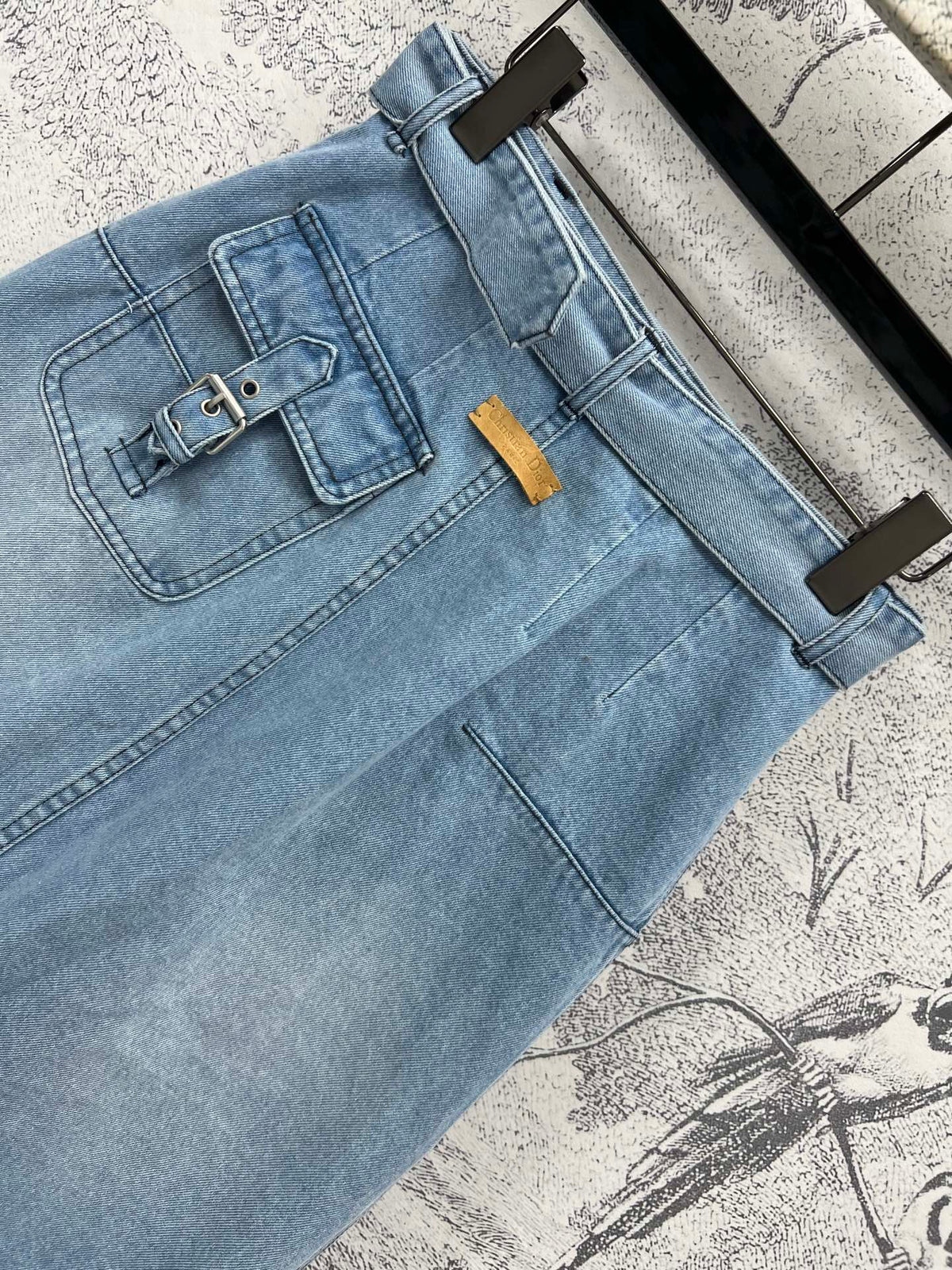 CD 25 Denim Skirt Light Blue Cotton