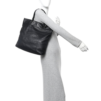 Lambskin CC Shoulder Bag Black