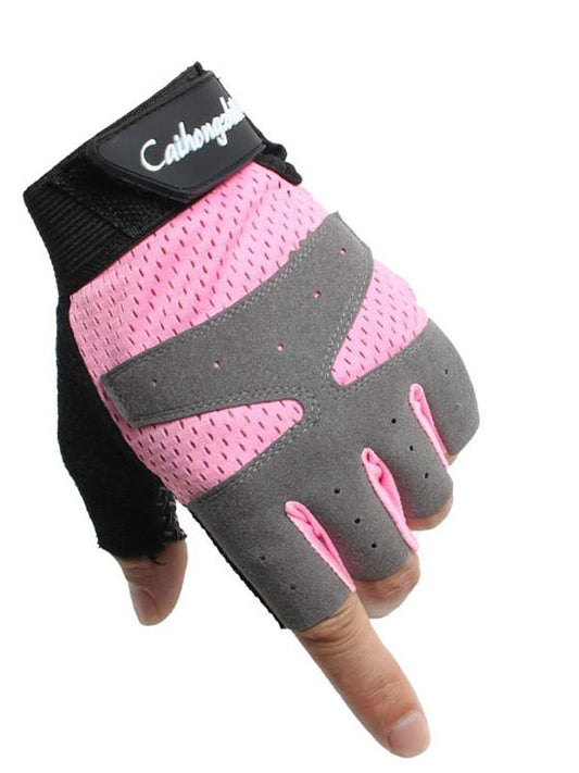 Summer Sports Fitness Gloves Women Gym Bodybuilding Weightlifting Dumbbells Yoga Training Sport Equipment Breathable Non-Slip