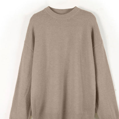 Fall Crew Neck Casual Thicken Warm Sweater