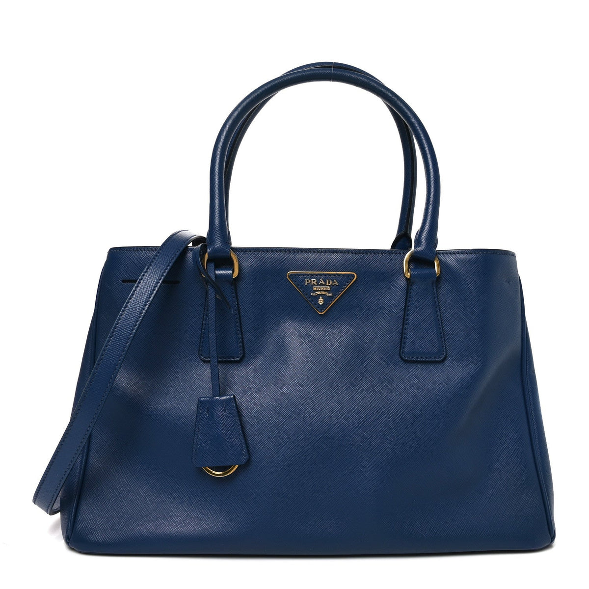 Saffiano Lux Medium Tote Bluette