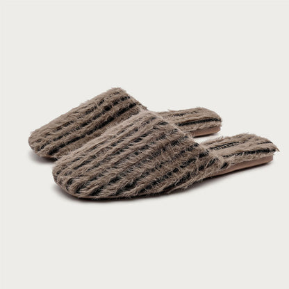 Fuzzy Plush Warm No-Slip Home Slippers