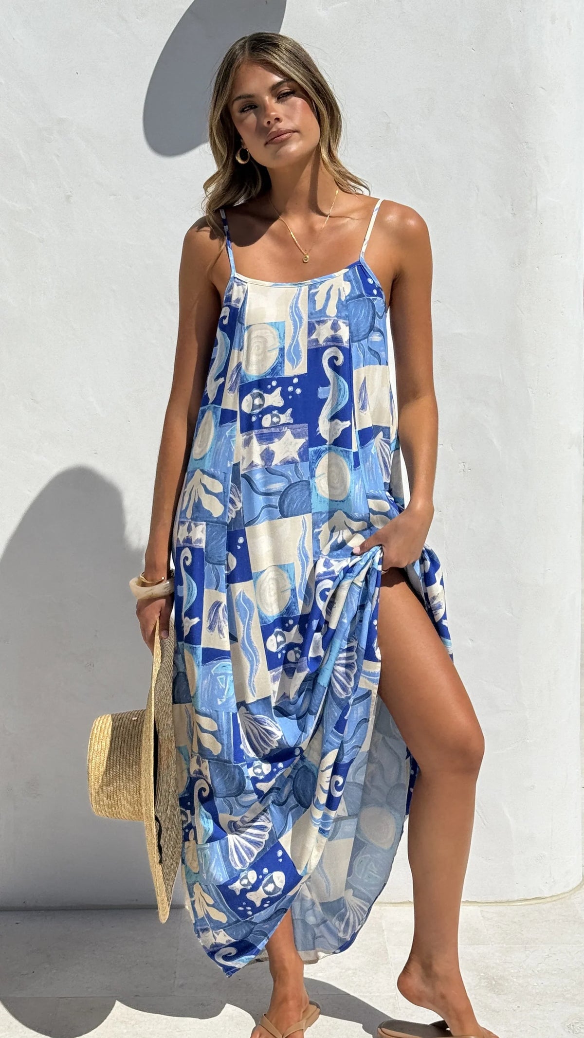 Alivia Maxi Dress - Ocean Mirage
