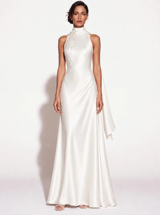 Lana Embroidered Off-Shoulder Maxi Dress