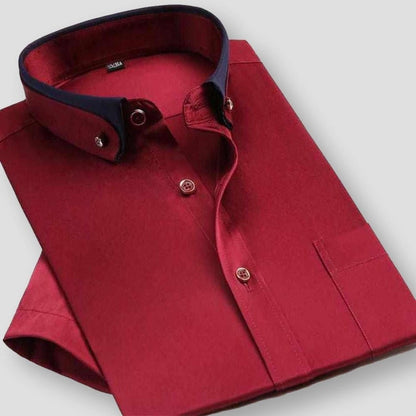 Sky Madrid Dual Tone Short Sleeve Shirt
