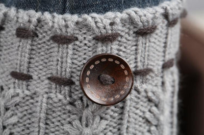 Boot Cuff Thick Short-Sleeved Thick Thick Bamboo Knit Wool Yarn Socks - 6