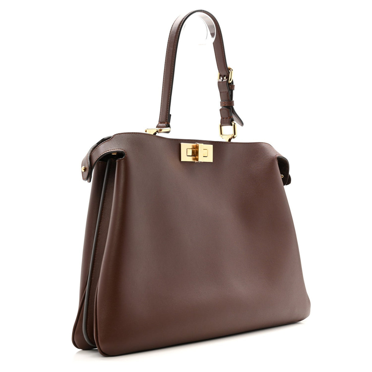 Vitello Large Soft Peekaboo Mogano
