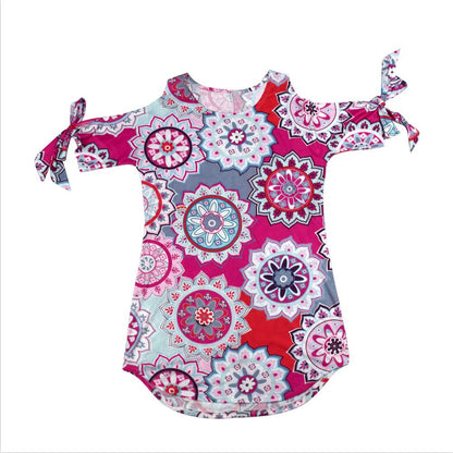 Women'S Cotton Plus Size Dress Sexy Party Off Shoulder O Neck Mini Dress