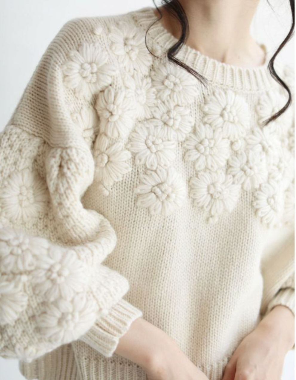 Scarlet Floral Sweater