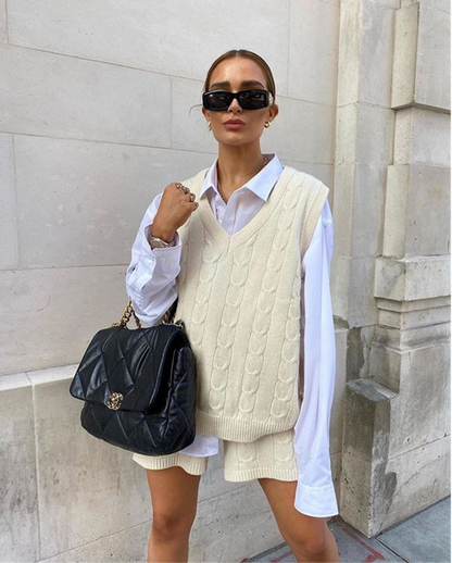 Marta Knitted Vest & Shorts