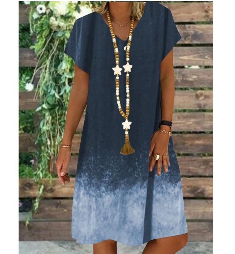 2020 Summer Floral Print Beach Midi Dress
