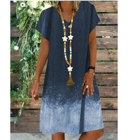 2020 Summer Floral Print Beach Midi Dress