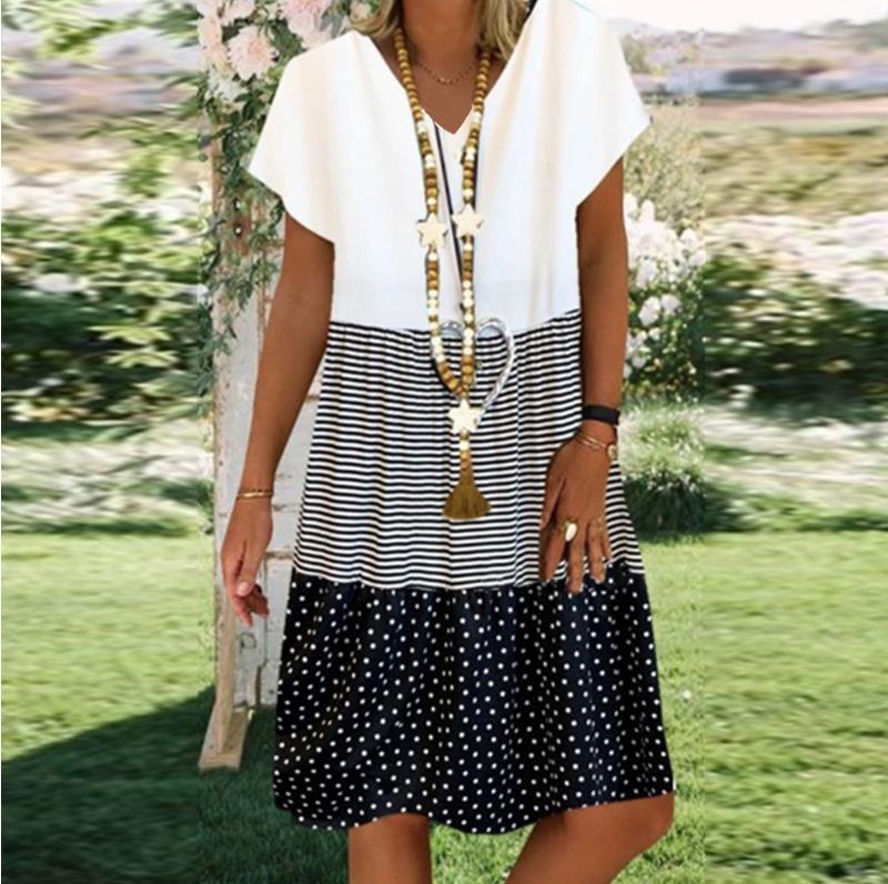 2020 Summer Floral Print Beach Midi Dress